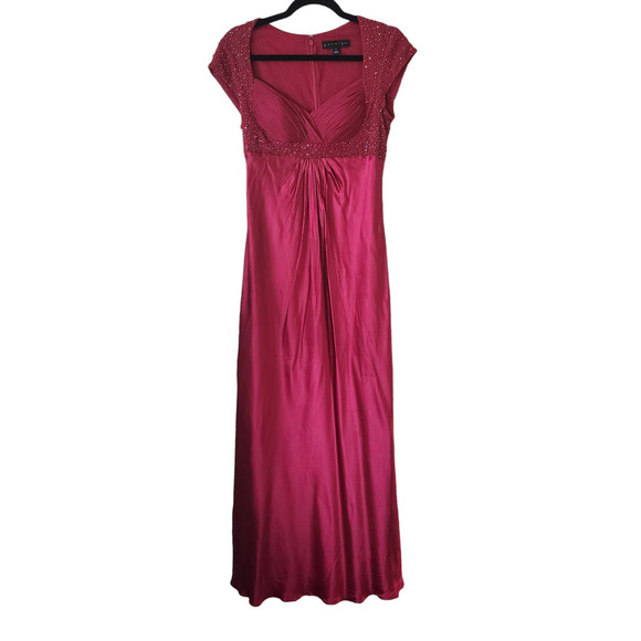 Aidan Mattox beaded silk gown size 6 - Picture 1 of 7